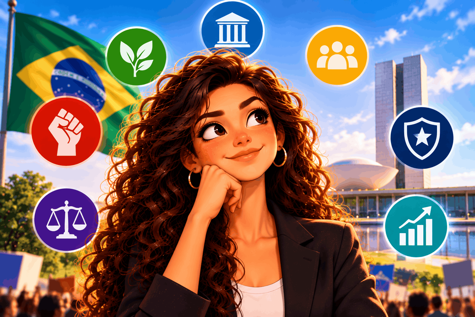 Ilustração do teste: Como seria o seu governo?