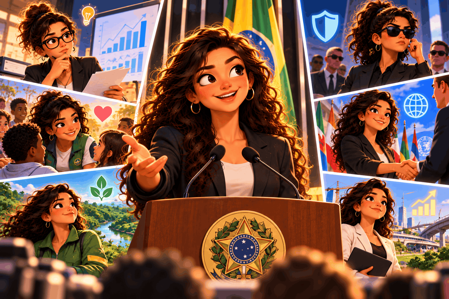 Ilustração do teste: Que tipo de presidente você seria?
